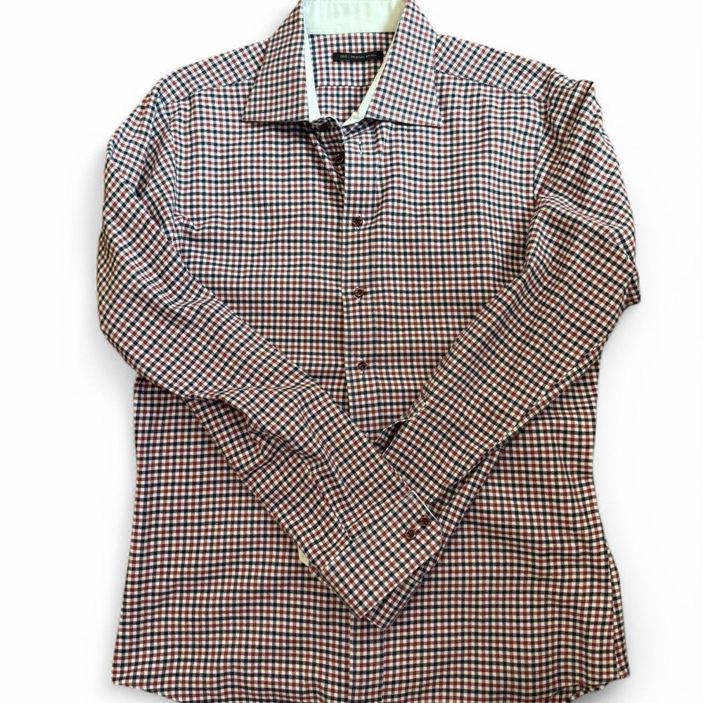 Bespoke luxery cotton flannel paid button up shirt | Men’s 17”| high quality